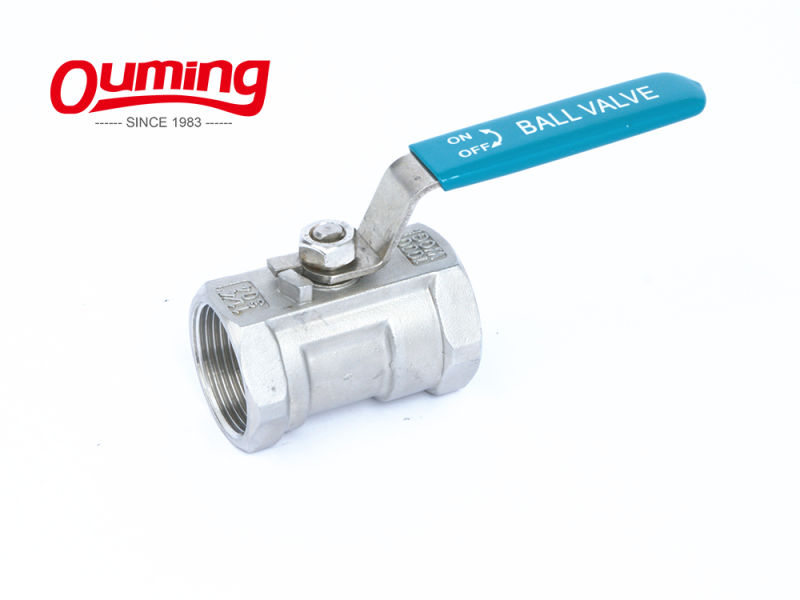 1-PC Stainless Steel Ball Valve with Floating Ball 1000wog