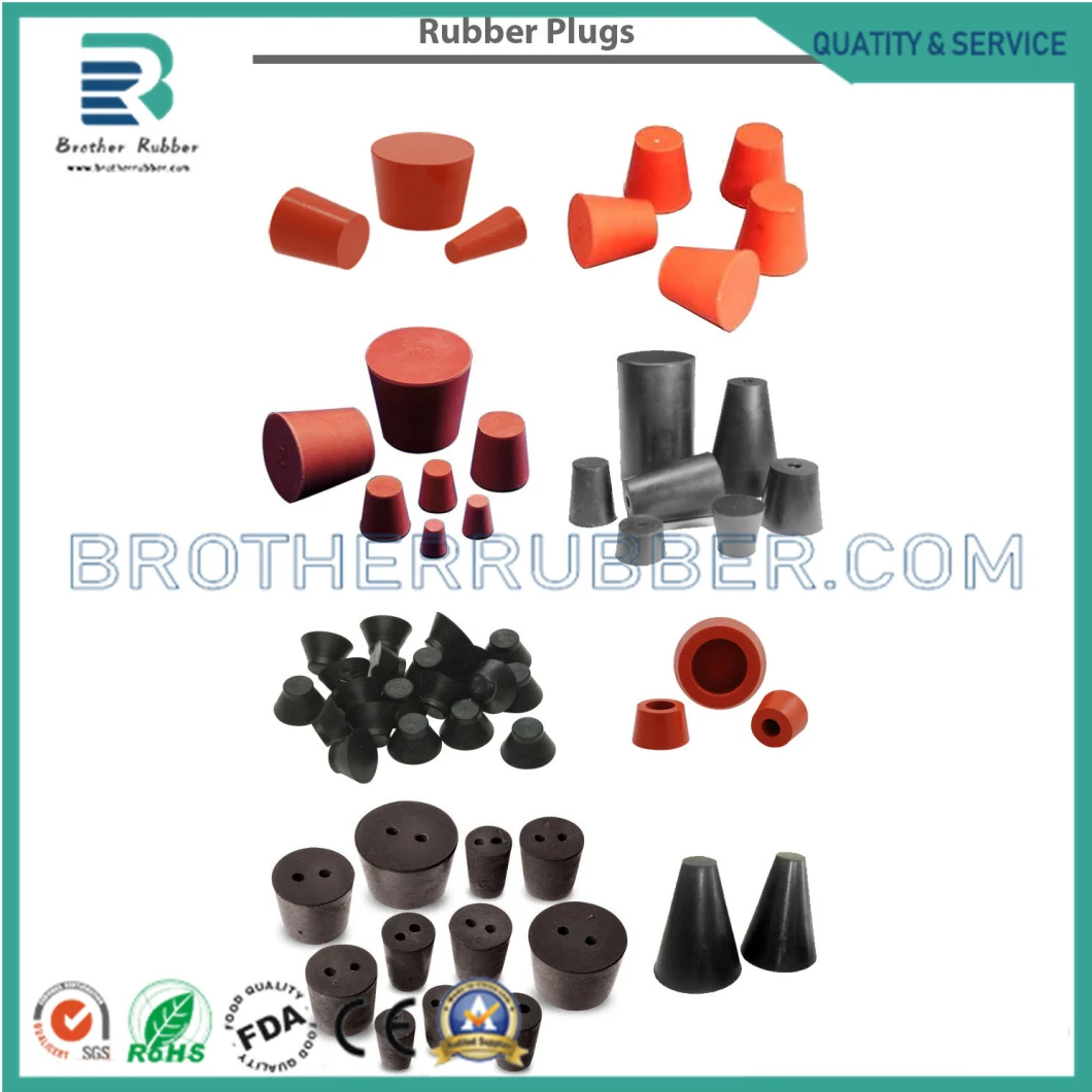 Heat-Resistant Customized Color Stoppers / Silicone Rubber Plugs for Electronic Equipment and Bottle