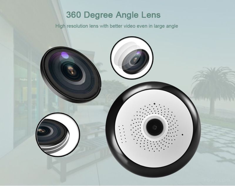 WiFi 360 Degree Two Way Panoramic Fisheye Wireless CCTV Camera