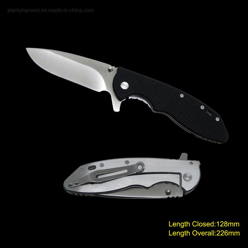 Folding Pocket Knife with Sharp Straight Edge (#3664-918)