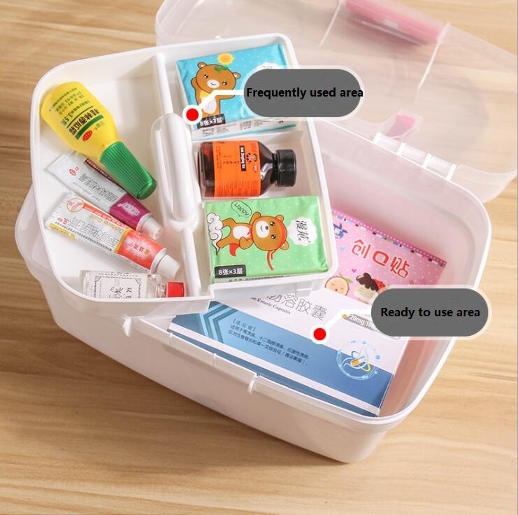 Customized Portable Portable Household Storage Plastic Medicine Box