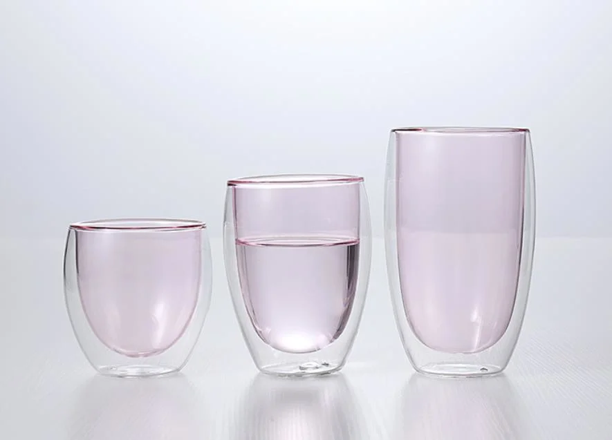 Thickened Heat-Resistant Double Glass/Creative Juice Coffee Milk Juice Glass Transparent Glass