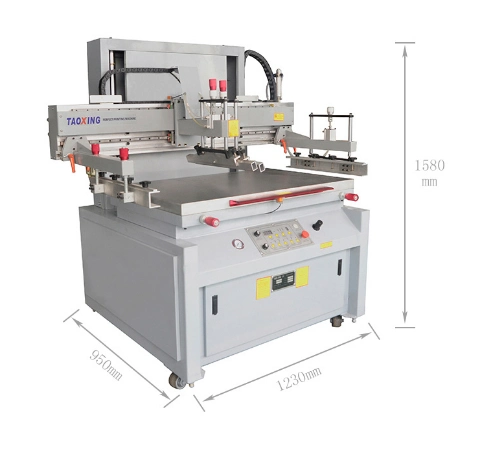 High Precision Semi-Automatic Vertical Flatbed Silk Screen Printing Machine for Flat Sheet