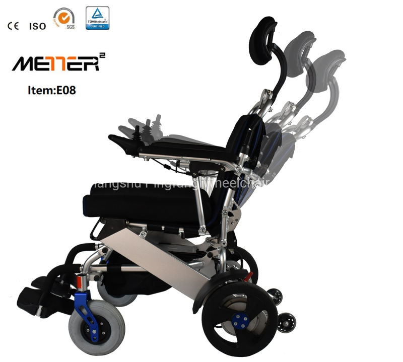 New Light Weight aluminum Electric Power Wheelchair Rehabilitation Therapy Equipment for Handicapped Man