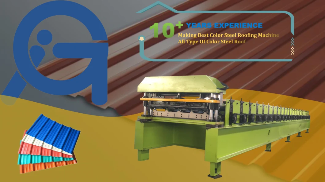 Automatic Iron Sheet Trapezoid Roof Wall Plate Cold Roll Forming Machine Ibr Roof Tile Forming Machine