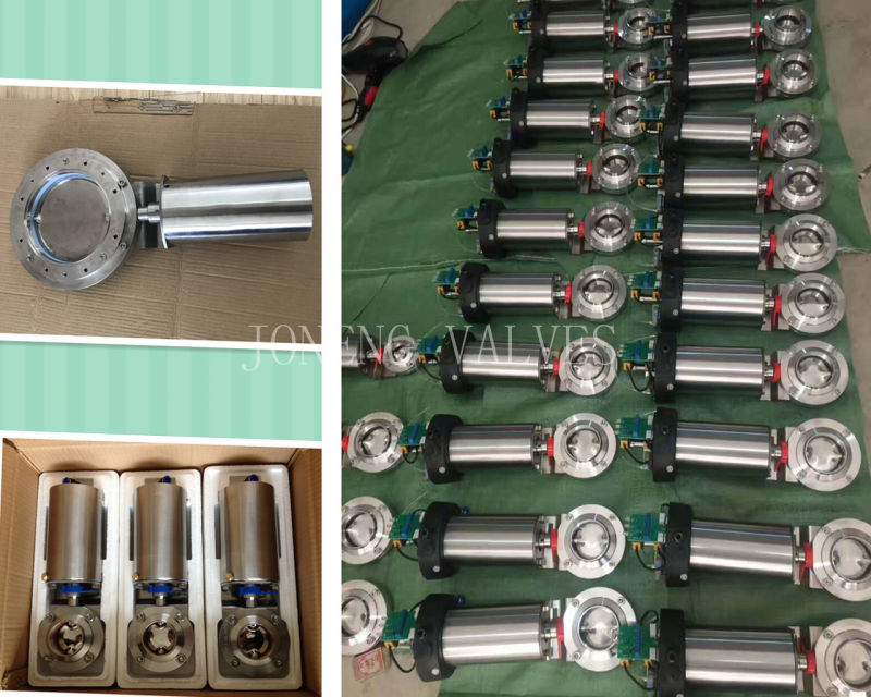 Stainless Steel Hygienic Sanitary Pneumatic& Manual Flange Butterfly Control Valve (JN-BV1002)