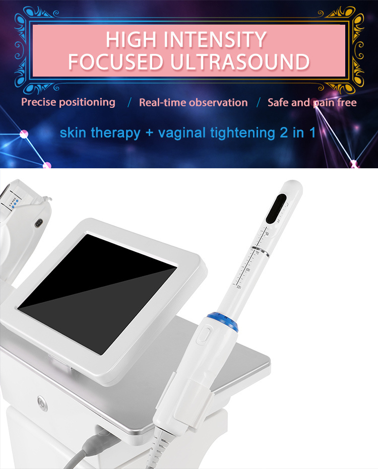Portable 2 In1 Hifu Machine for Vaginal Tightening and Skin Rejuvenation