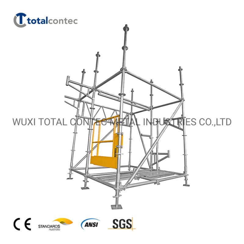 Galvanized Q345/Q235 Ledger Ringlock Scaffolding with CE for Sale