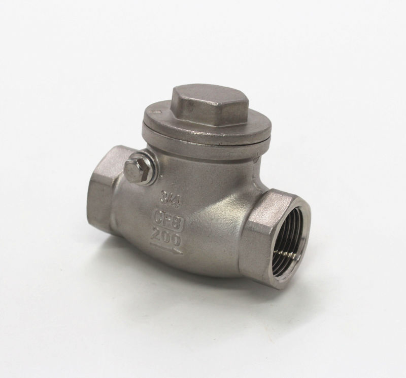 Jacky Stainless Steel SS304 Pressure Full Port 200wog Check Valve with Thread Ending
