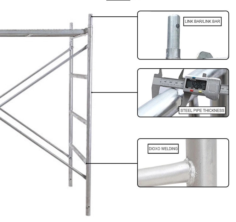 Q235 Painted / Galvanized Ringlock Scaffolding System / Layher Scaffold for Construction