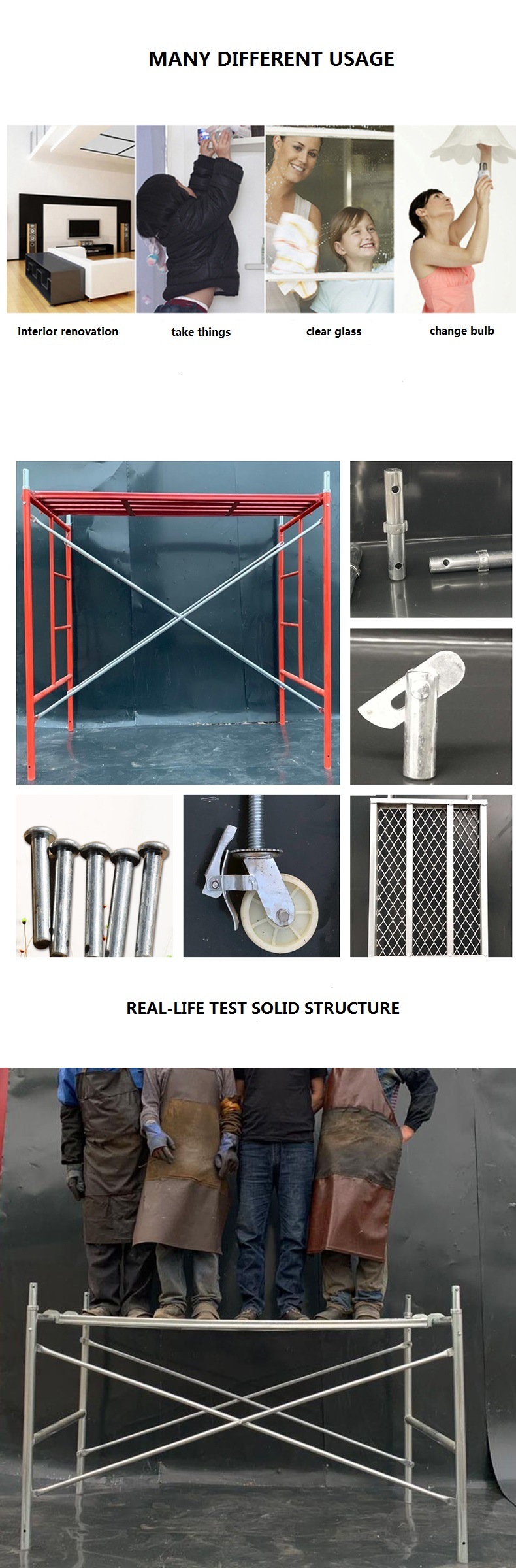 Painted/Powder Coated Scaffolding Ladder Frames for Sale