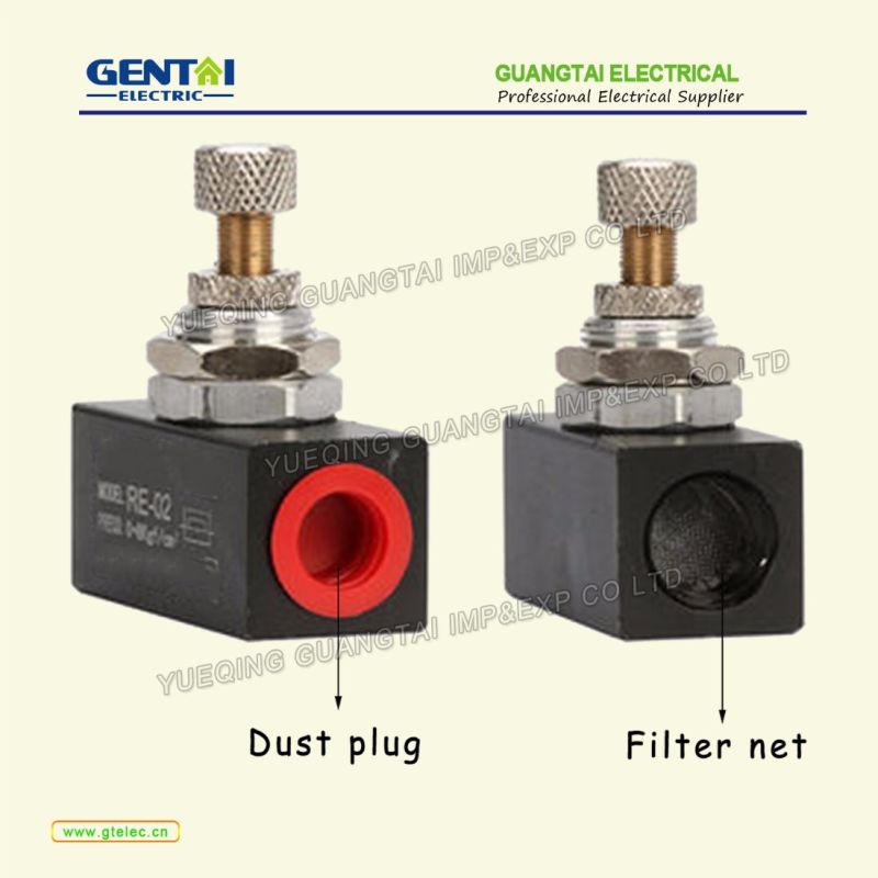 Re Series One Way Flow Control Valve, Throttle Valves, Pneumatic Air Control Valve