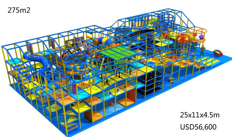 Children Playground Indoor Soft Toddler Playground Equipment for 3-12 Years Old Kids