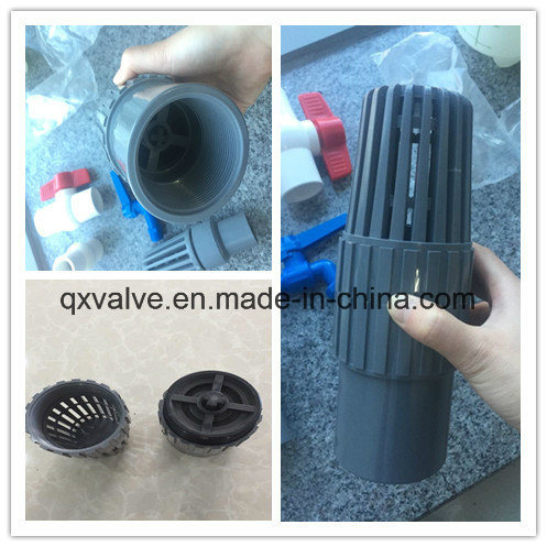PVC Grey Plastic Foot Valve BS Standard Foot Valve From China Factory