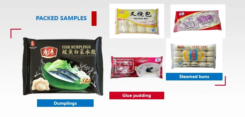 Automatic Frozen Food/Steam Dumplings/Steamed Buns/Stuffed Bun Filling and Sealing Packing Packaging Machine Machinery