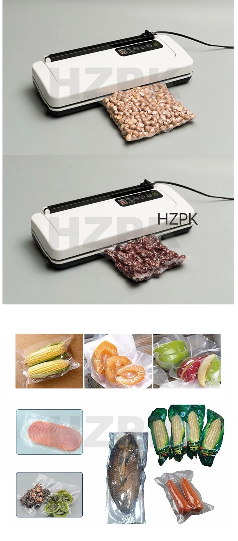 Hzpk Small Sealing Machine Household vacuum Packing Machines Vacuum Food Sealers