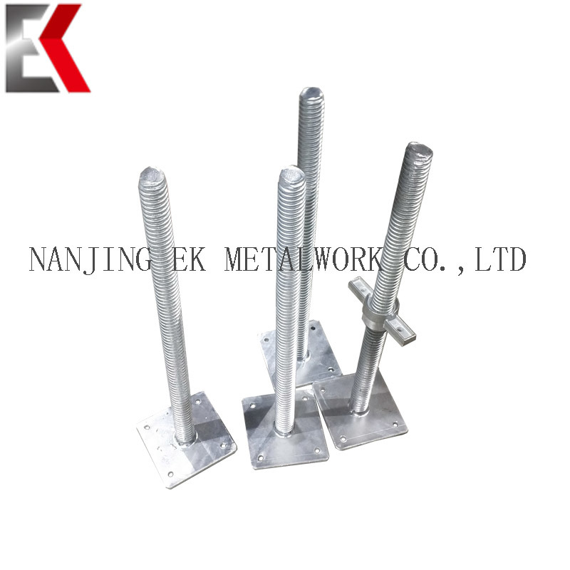 High Quality Adjustable Screw Jack Base for Scaffold U Head Scaffolding Jack Base