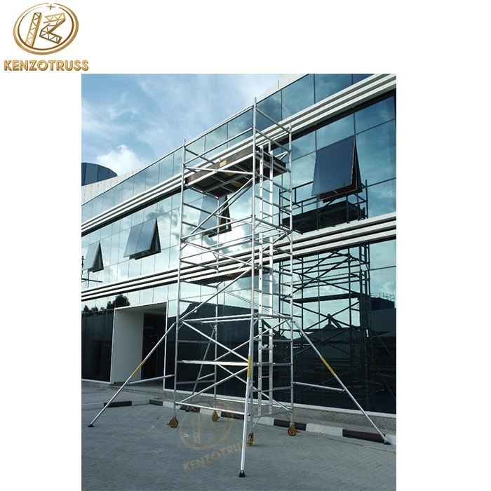 Mobile Aluminum Ladder Scaffolding Platform Tower for Construction Building