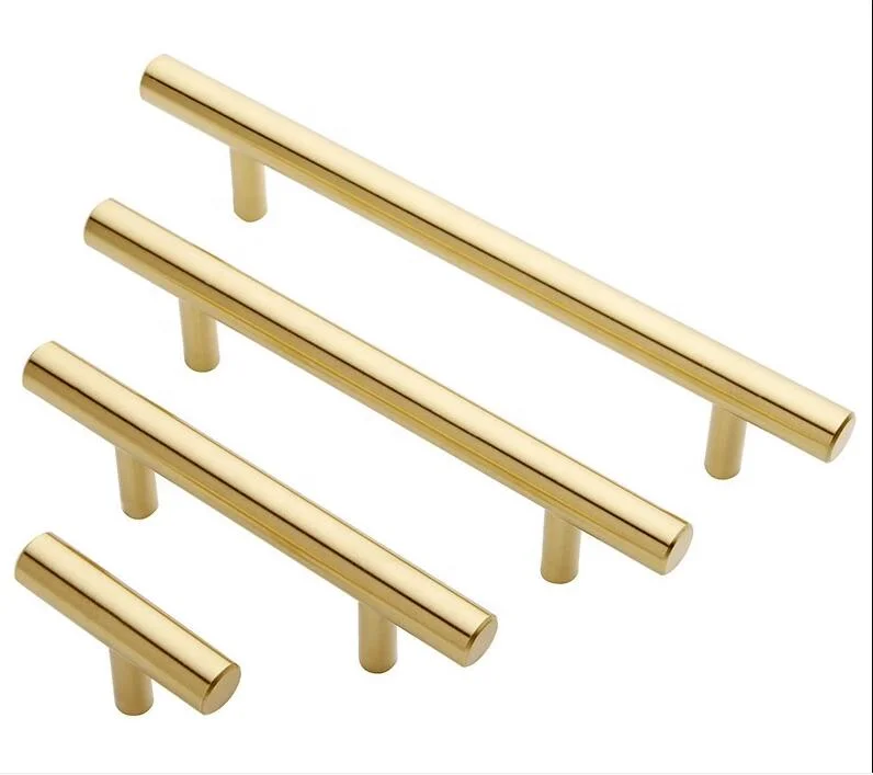 Modern Long Size Customized T Bar Brass Handle Furniture Replecement Hardware for Cabinets