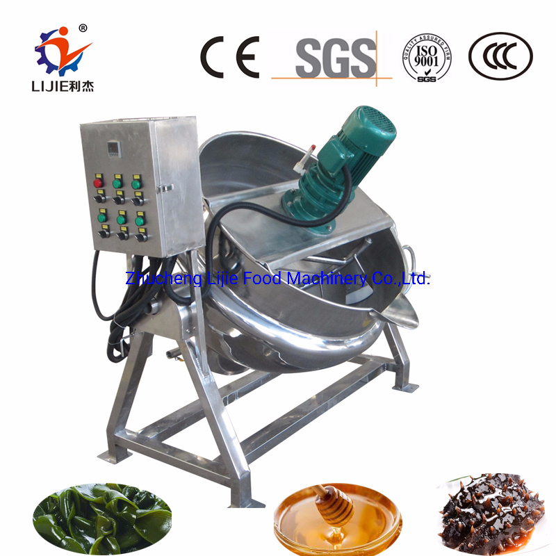 Automatic Commercial Steam Heating Jacketed Kettle with Agitator