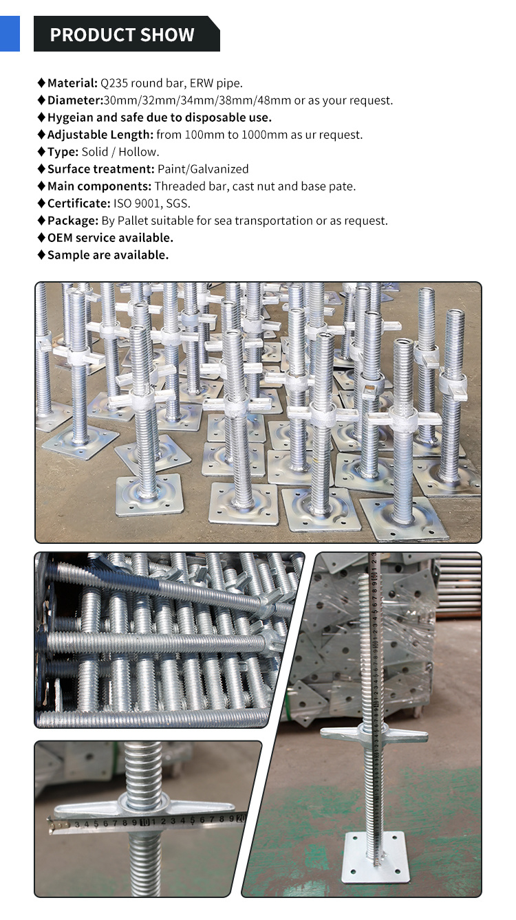 Base Plate O-Type HDG Galvanizing for Ringlock Scaffold Building Material