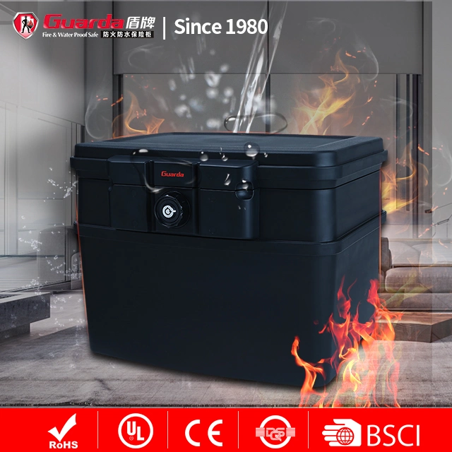Safe Box Againt Fire Water Rated 30 Mins Fireproof Black Fire Resistant Safety Boxes with Handle