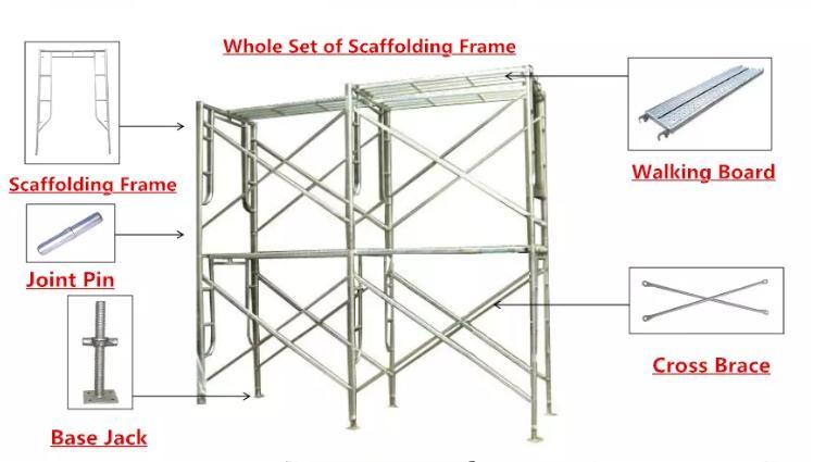 1219mm Galvanized Steel Tubular Scaffolding Ladder Frame