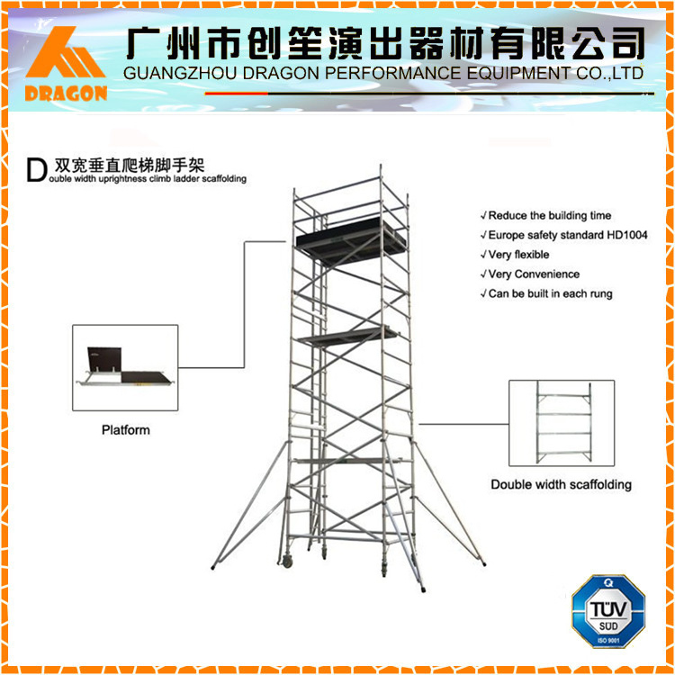 Aluminum Scaffolding Tower, Portable Scaffolding, Movable Scaffolding for Sale