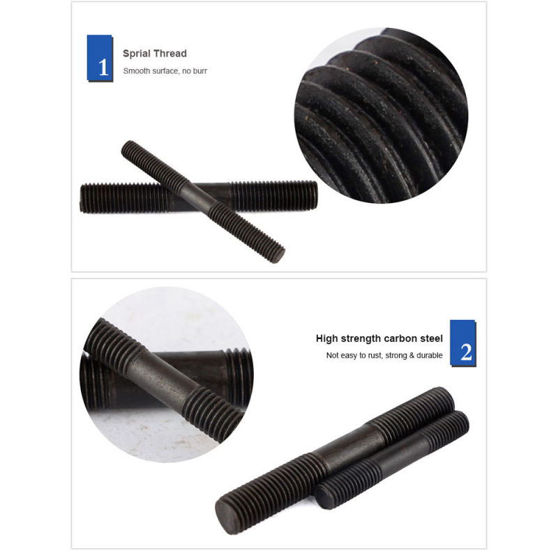 Factory Price 10.9 Carbon Steel Thread Rod Bolt and Nut DIN938 Stud Metal Bolt with Full Thread