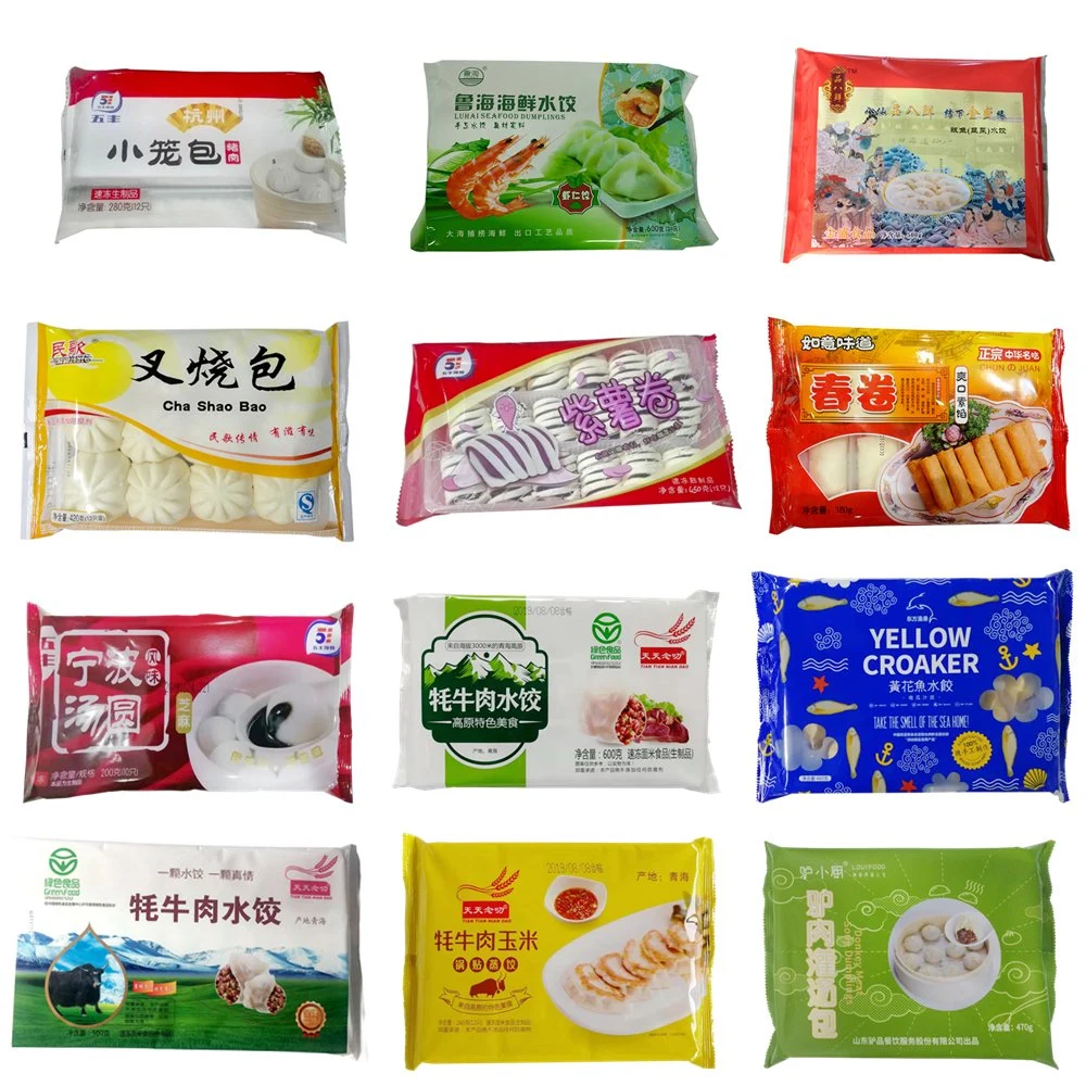 Fully Automatic Frozen Food Steamed Buns/Dumplings/Buns/Burgers/Meat Horizontal Wrapping Wrap Flow Wrapper Equipment