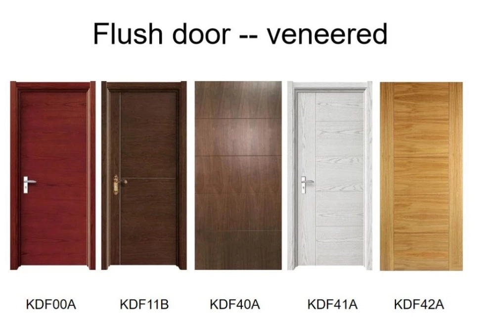 Kangton Fd60 Minutes Fire Rated Door Flush Design Door Walnut Wooden Door for Interior Door