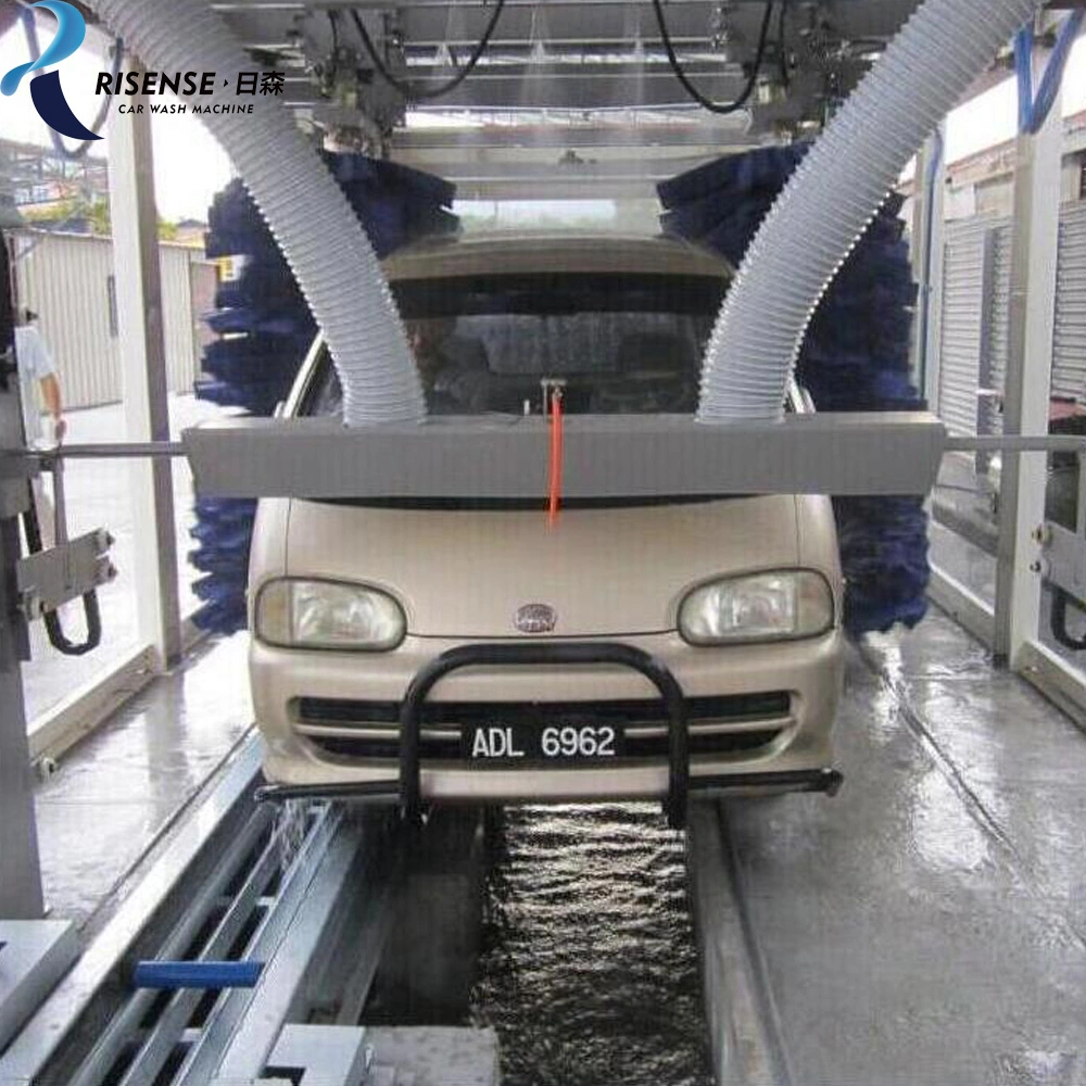 Drive Through Brush Wash Tunnel Automatic Car Washing Machine Risense