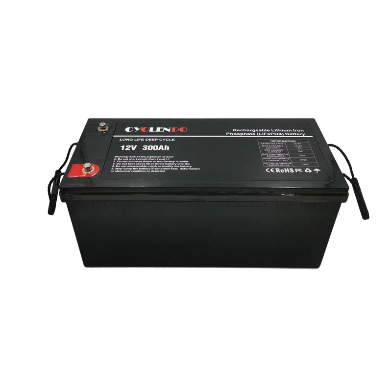 Low Self Discharge Rate 12V 300A Li Ion LiFePO4 Battery with BMS Overall Protection