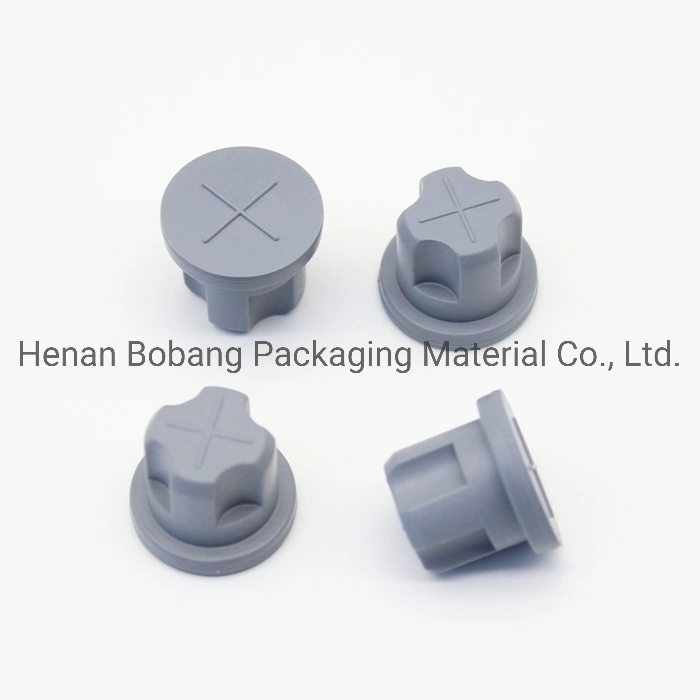 Rubber Stopper 15mm Grey Medical Lyophilized Rubber Stopper for Screw Neck Glass Vial