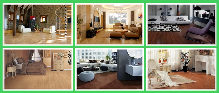 Top Quality Living Room Floor Tile Fire Resistant Laminate Flooring Discount