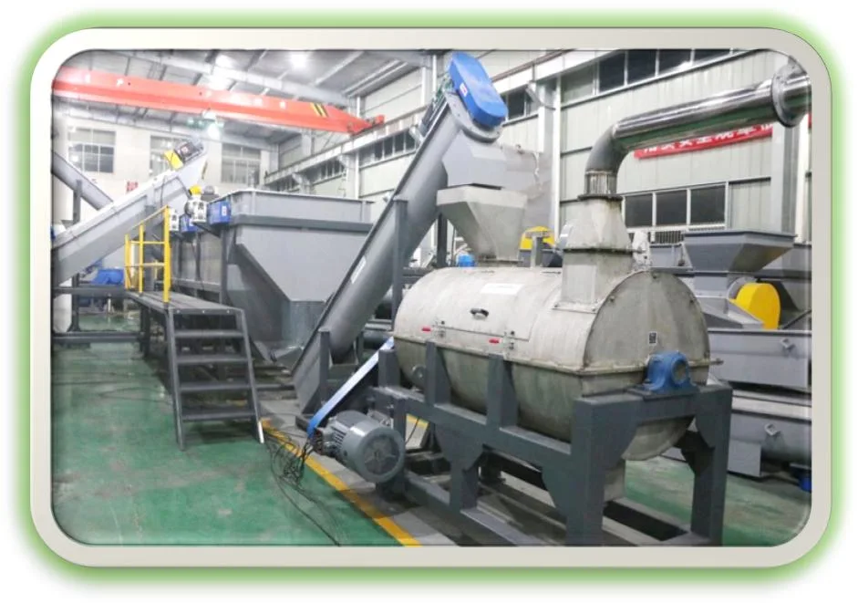 PE Bottle Recycling Machine Line / PP Flakes Hot Washing Machine / Bottle Flakes Washing Machine