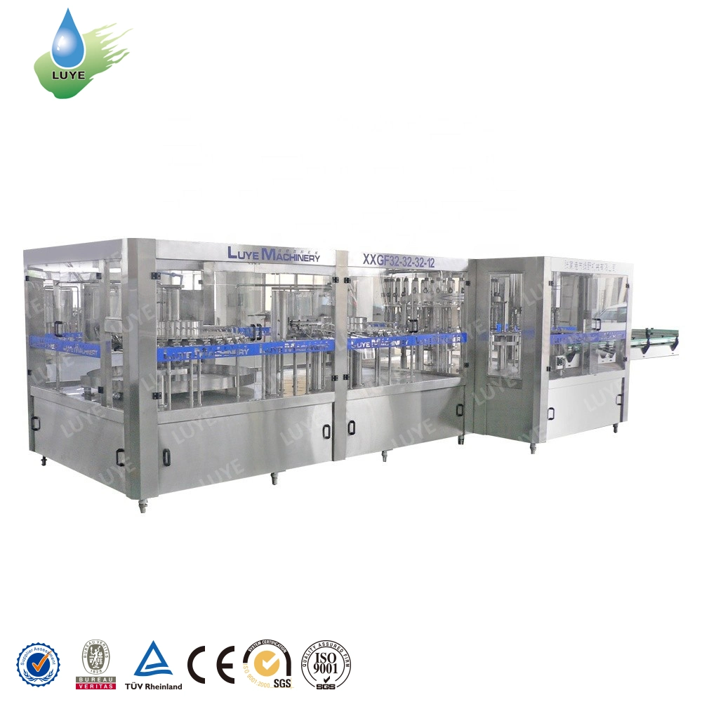 Glass Bottle Beer Filling Machine Washing Machine with Clean Water