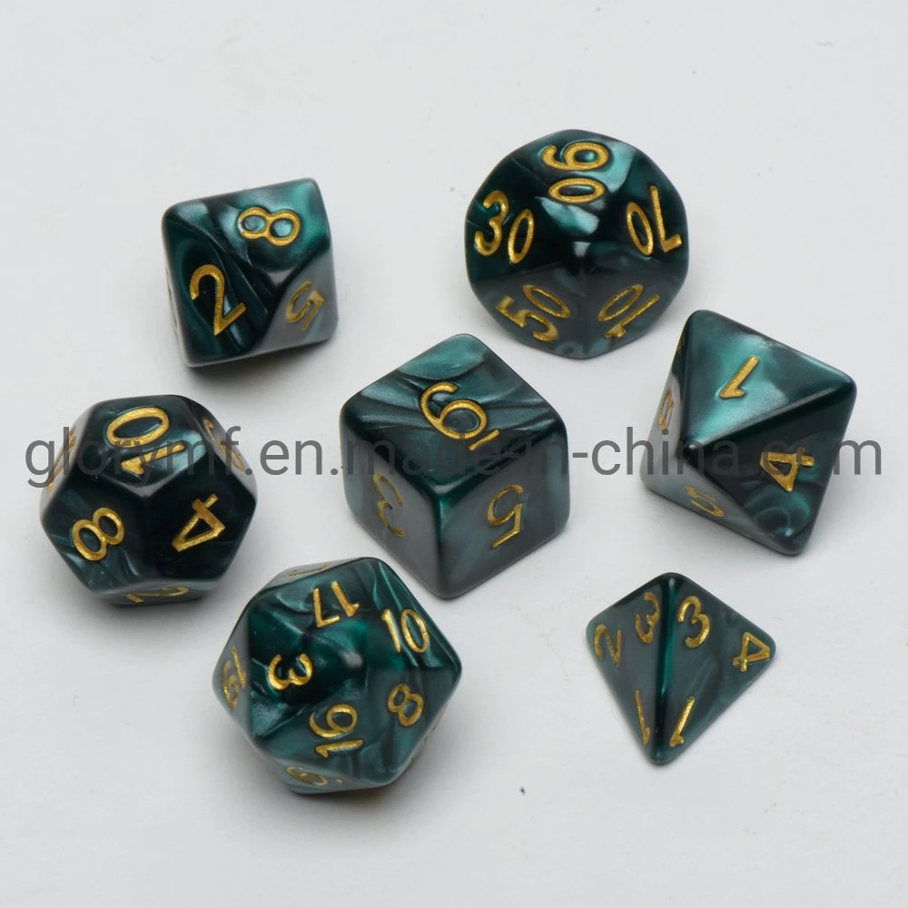 Customized Game Dice Set 7PCS for Dungeon and Dragon