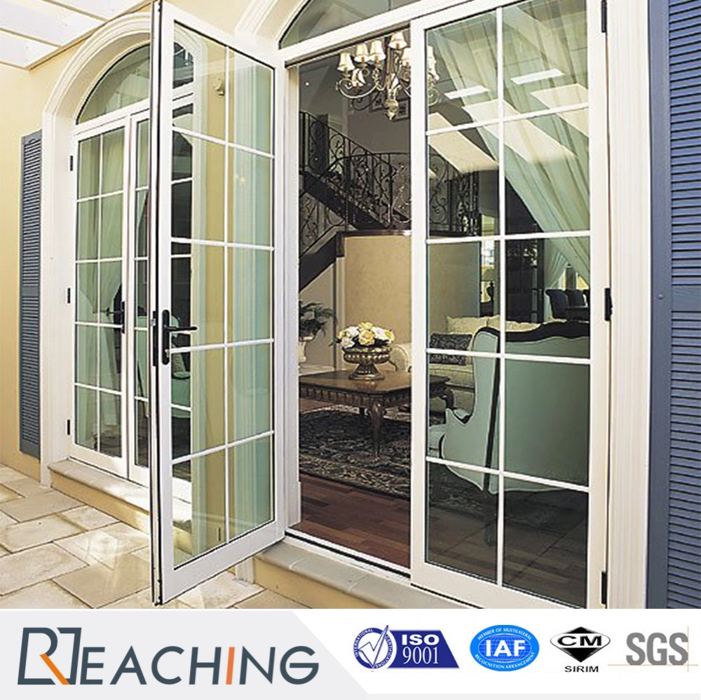Double Glazed Door Casement Door UPVC/PVC Door Plastic Door with Low-E Glass