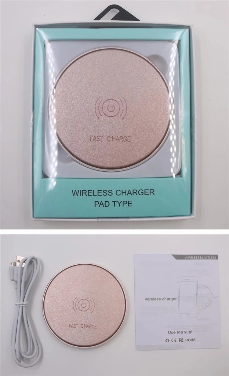 2018 Mobile Phone Fast Rapid Speed Quick Charge 10 W Fast Charge 2A PC Fire Proof Wireless Cellphone Charger Pad