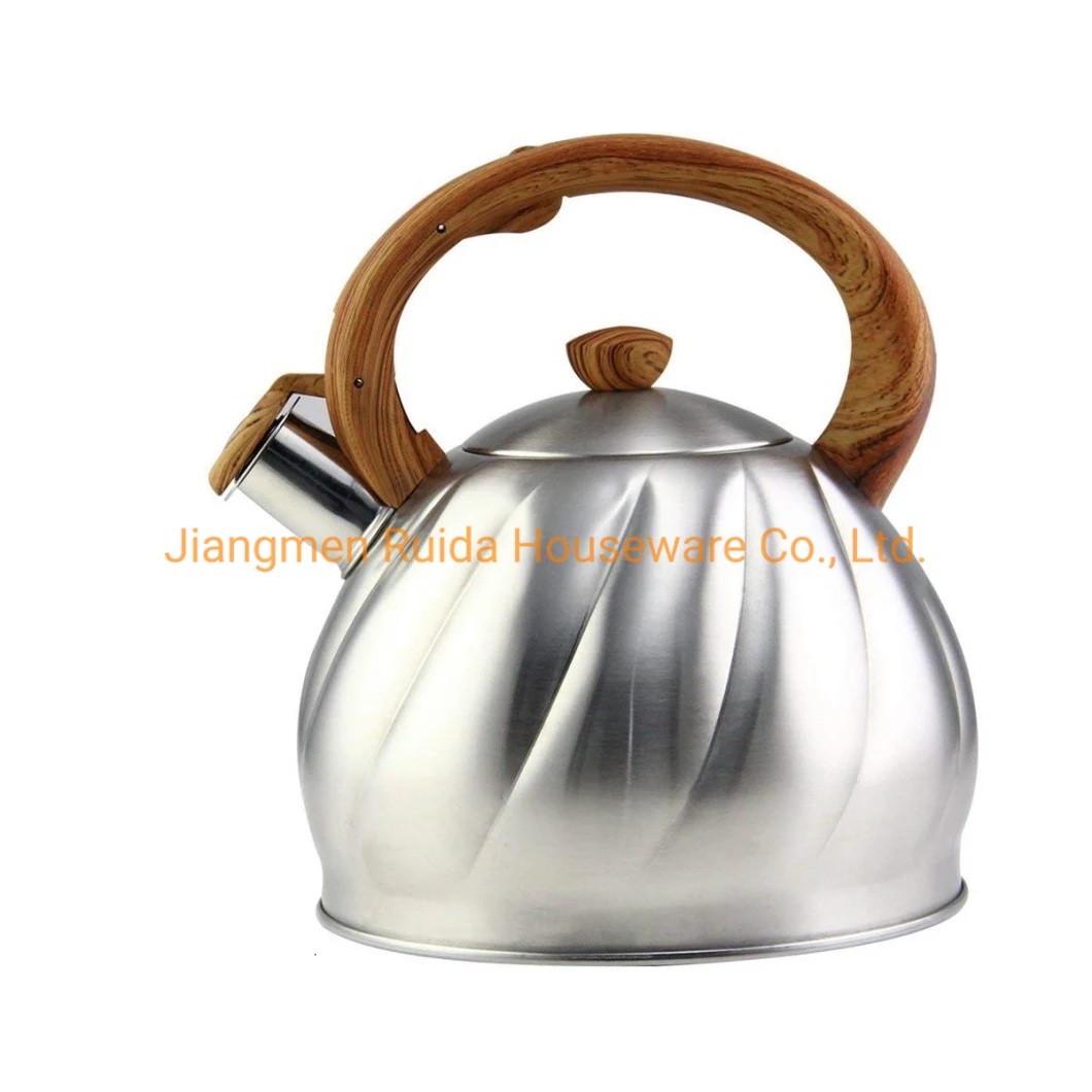 Induction Cooker Stainless Steel Whistling Kettle with Gray Resistant Painting