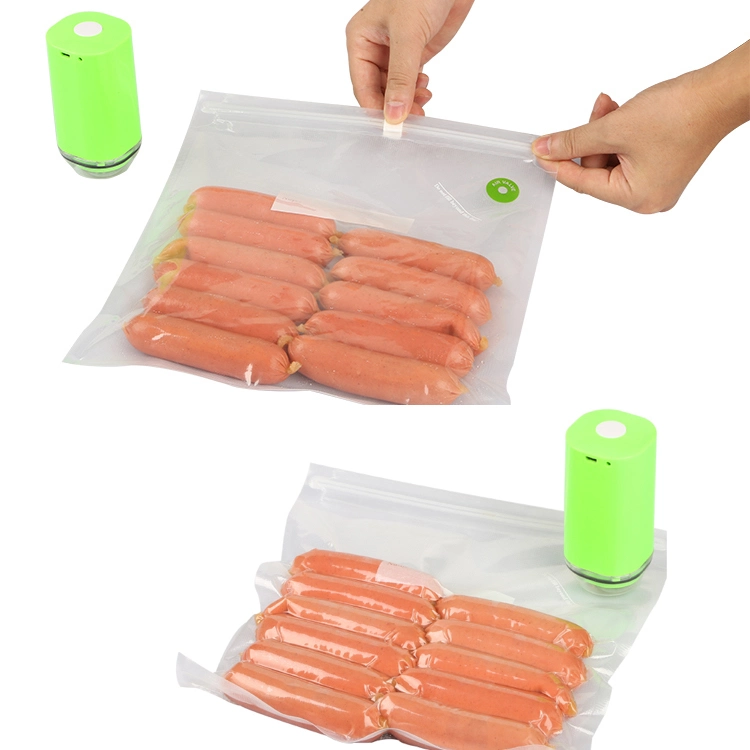 Mini Vacuum Sealer Device to Extend Longer Storage of Vegetable/Fish/Meat/Cheese/Cooked Food