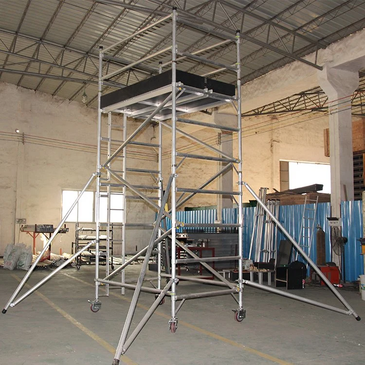 Building Movable Scaffold Aluminium Scaffolding with Wheels