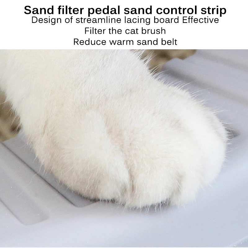 Semi Closed Litter Sand Box Scoop Anti-Splash Portable Plastic Large Deodorant Sandpit Cat Self Cleaning Cat Litter Tray