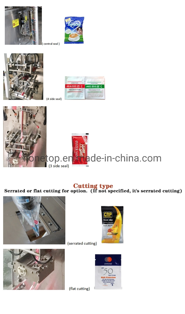 Automatic Soy Sauce Pouch Packing Machine Chill Sauce Tomato Sauce Sachet Packing Machine
