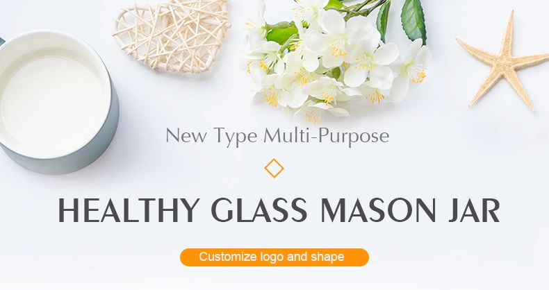 Factory Mason Glassware/ Embossed Mason Glass Bottle/Glass Mason Jar