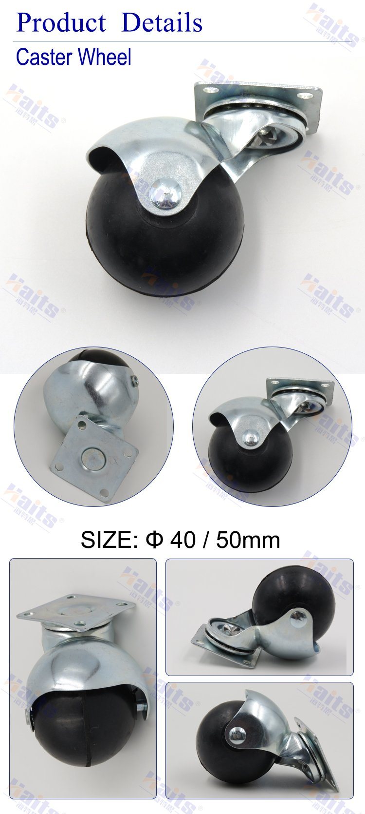 Leveling Caster Wheels Scaffold Caster Fittings for Furniture