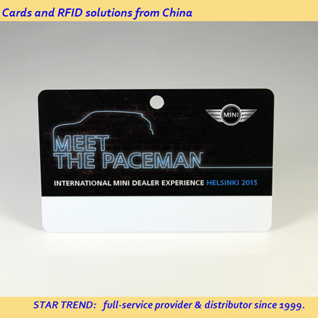 PVC ID Card with Prepunched Hole for Exhibition Access