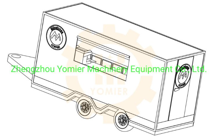 American Standard Mobile Ice Cream Milkshake Burger Food Kiosk