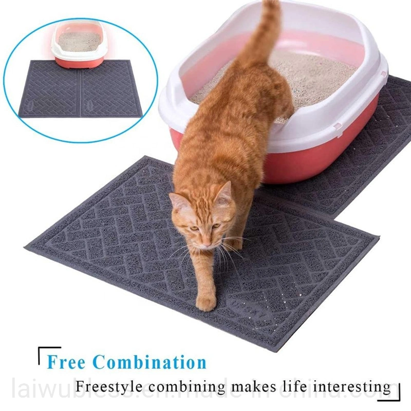Easy Clean PVC Paw Pet Cat Mat Cat Pad Pet Paw Cleaning Rug